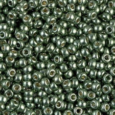 Miyuki rocailles Perlen 8/0 - Duracoat galvanized sea green 8-4215